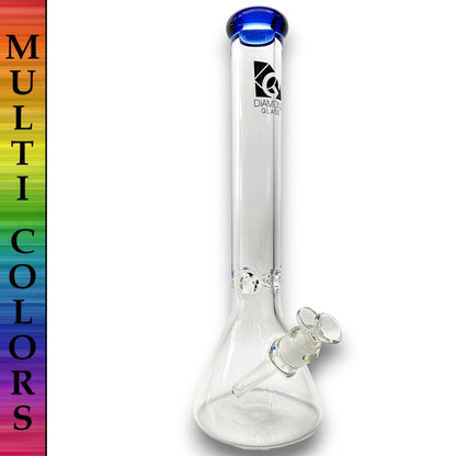 16" Diamond Glass Heavy Duty Beaker Bong