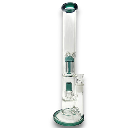 16" Heavy Duty Straight Tube Tree & Showerhead Percolator Bong