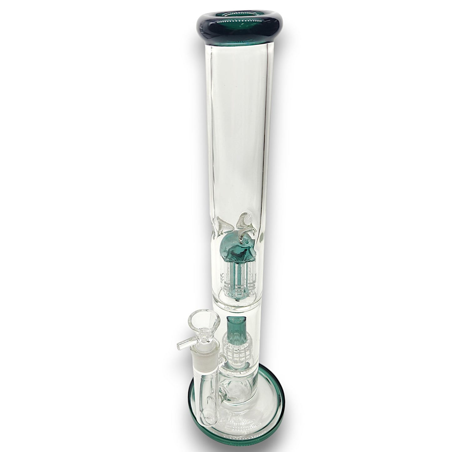 16" Heavy Duty Straight Tube Tree & Showerhead Percolator Bong