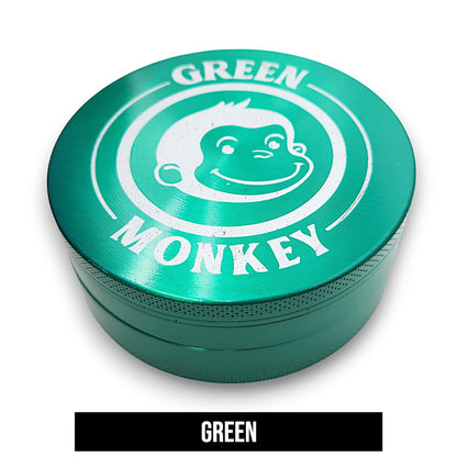 4" Large Green Monkey Capuchin Aluminum 4 Piece Grinder