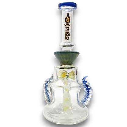 10" Biigo Glass Kraken Octopus Circ Perc Bong