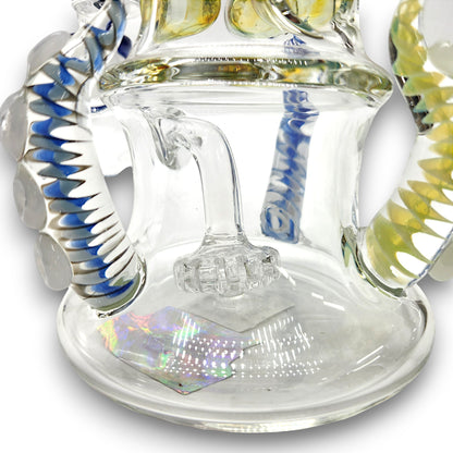 10" Biigo Glass Kraken Octopus Circ Perc Bong