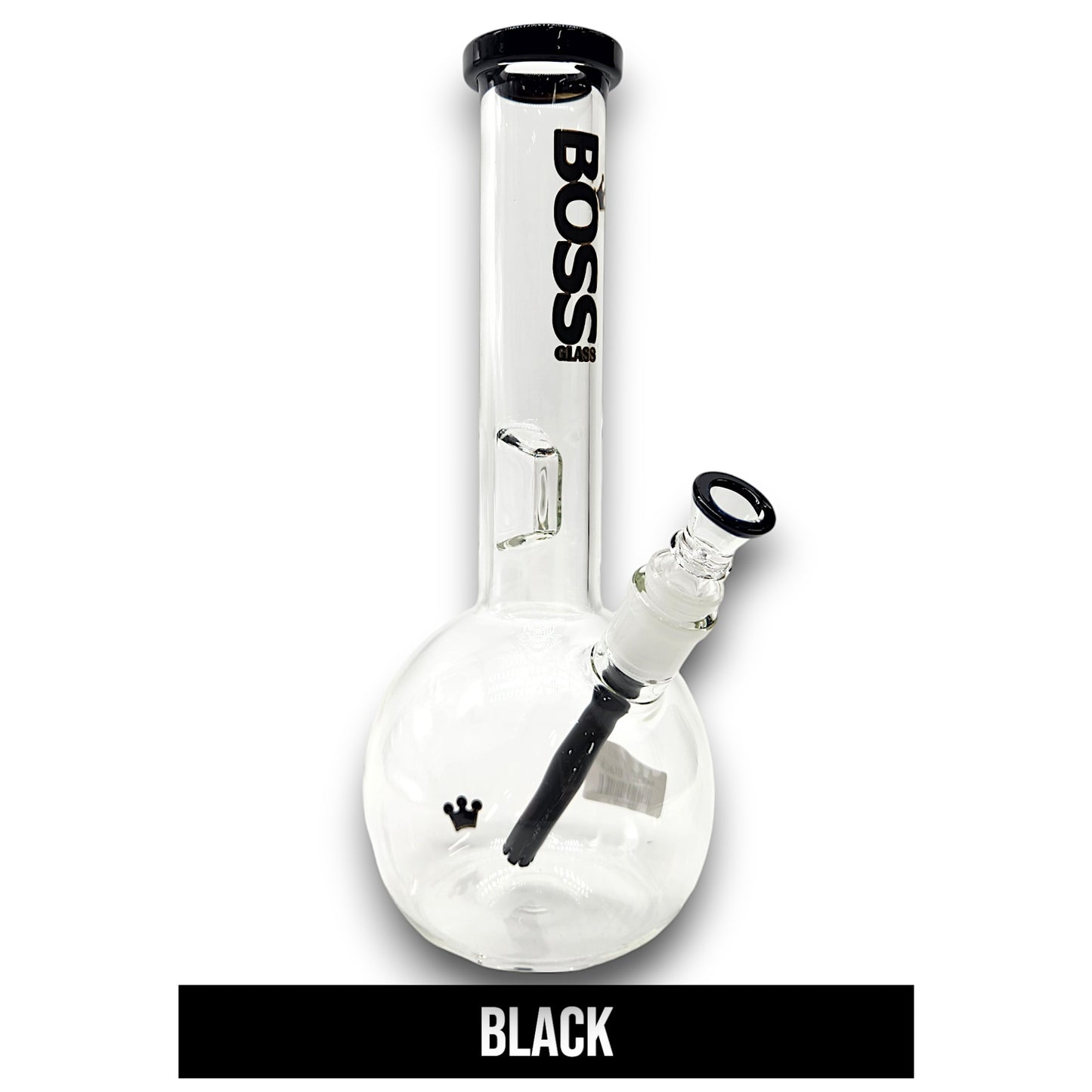 12" Boss Glass Round Bottom Beaker Bong