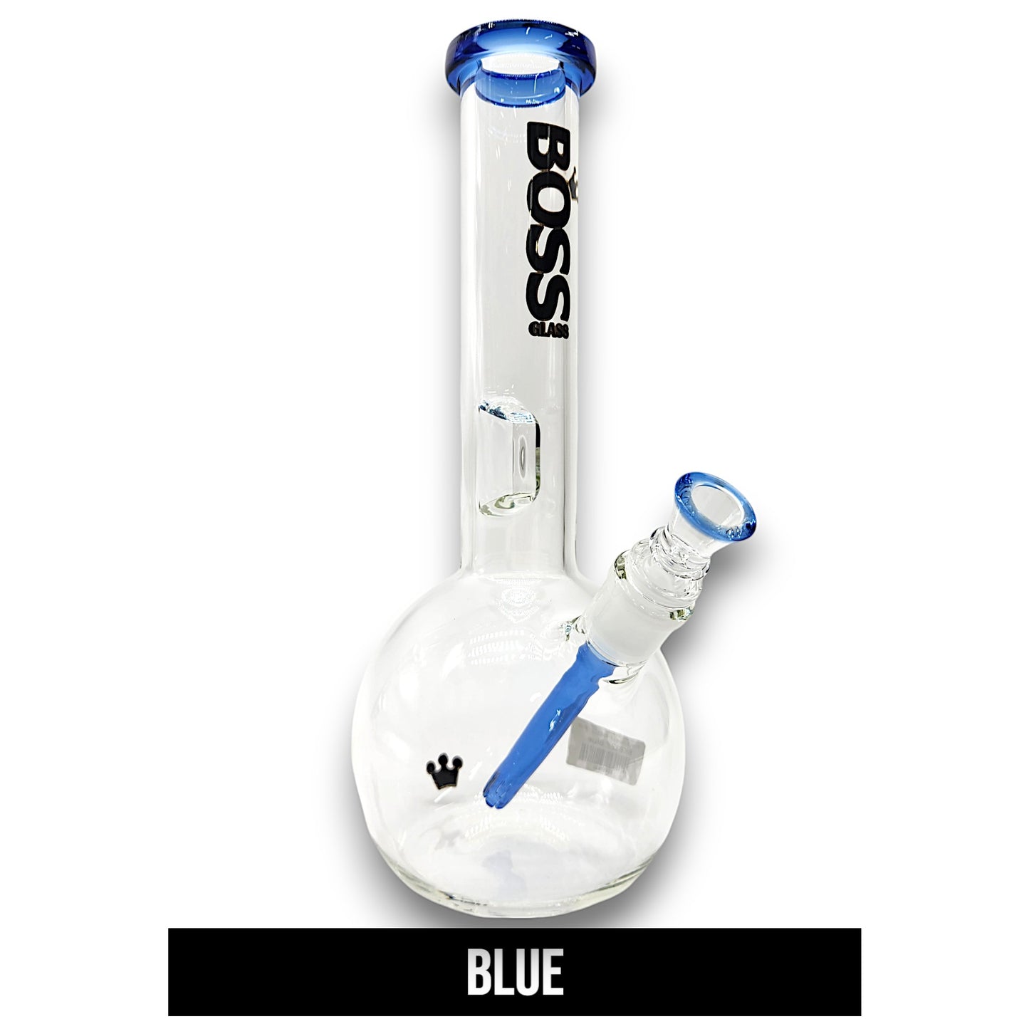 12" Boss Glass Round Bottom Beaker Bong