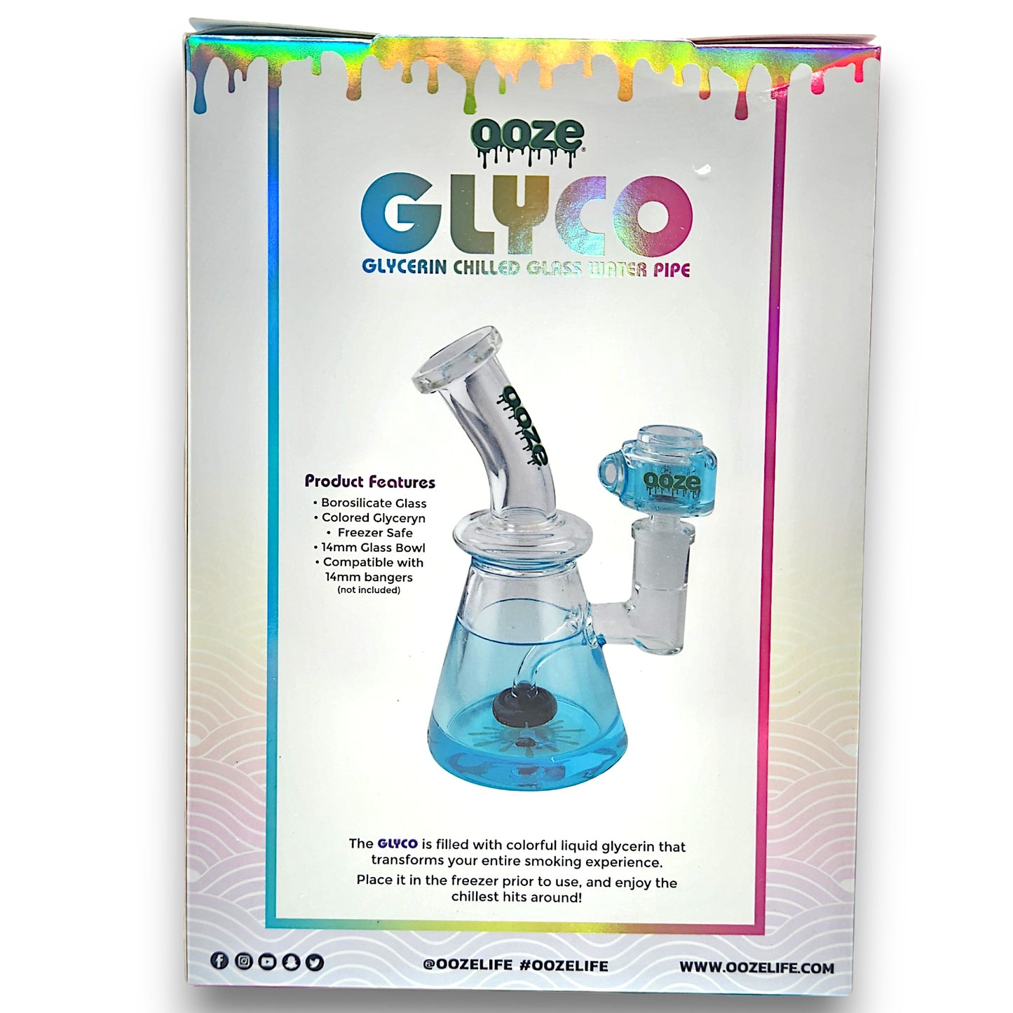 7" Ooze Glyco Glycerin Freezable Bong