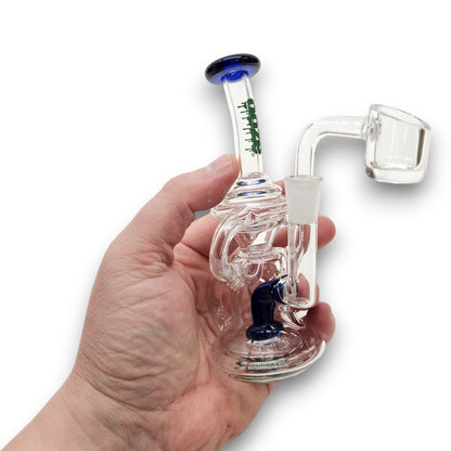 5" Ooze Mini Dab Rig Recycler Bong