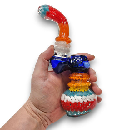 8" Glass Color Party Bubbler