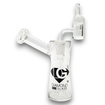 5" Diamond Bubbler Bong Dab Rig with Circ Perc