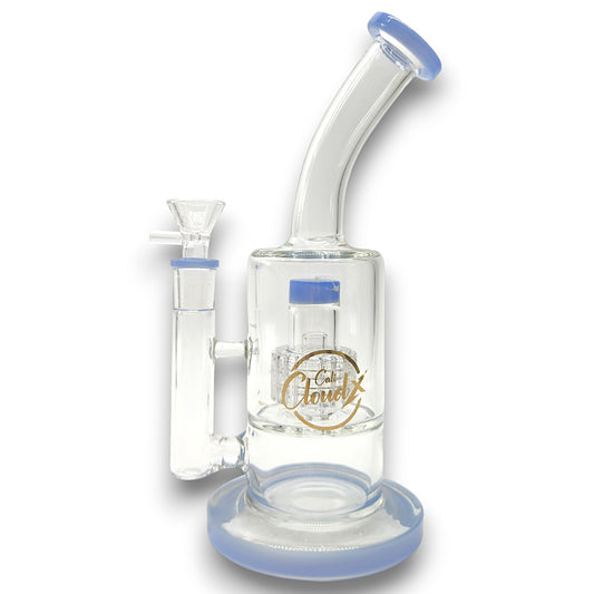 10" Cali CloudX Barrel Straight Tube Matrix Showerhead Perc Bong