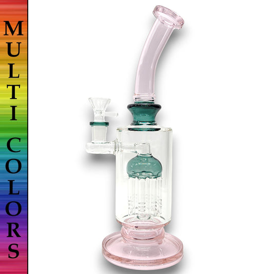 12" Special 20 Tree Percolator Straight Tube Bong