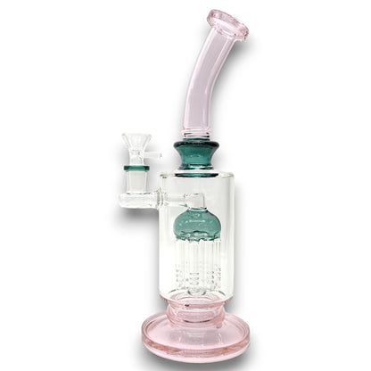 12" Special 20 Tree Percolator Straight Tube Bong