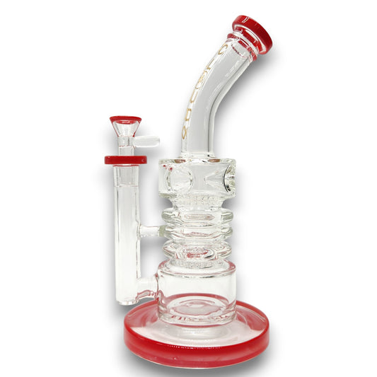 10" Cali CloudX Dual Honeycomb Percolator Barrel Bong