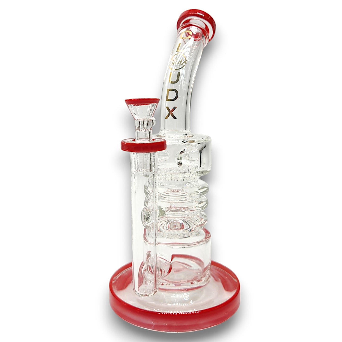 10" Cali CloudX Dual Honeycomb Percolator Barrel Bong