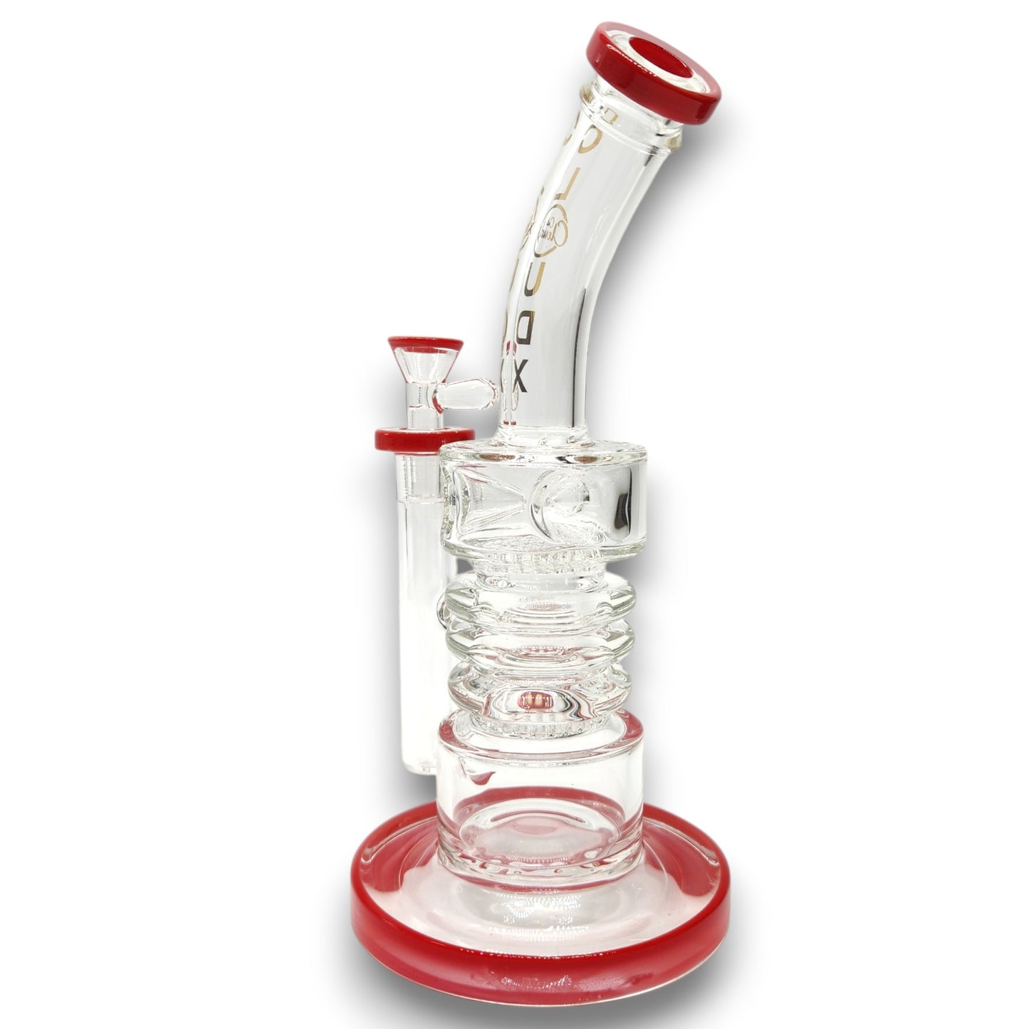 10" Cali CloudX Dual Honeycomb Percolator Barrel Bong