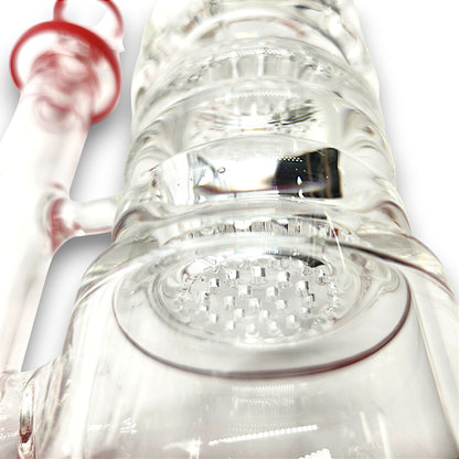 10" Cali CloudX Dual Honeycomb Percolator Barrel Bong