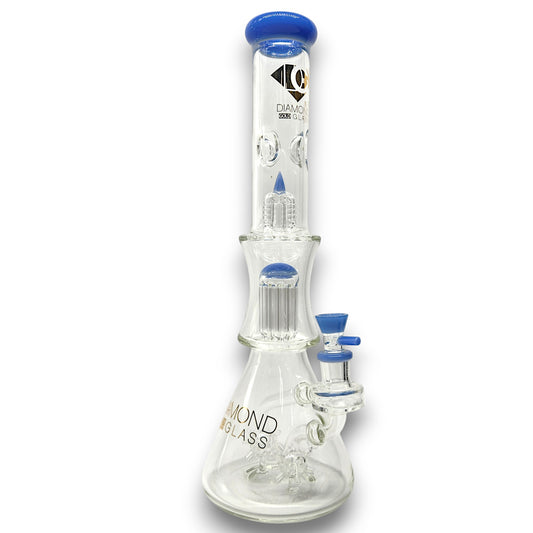 17" Diamond Glass Tree Sprinkler Percolator Beaker Bong