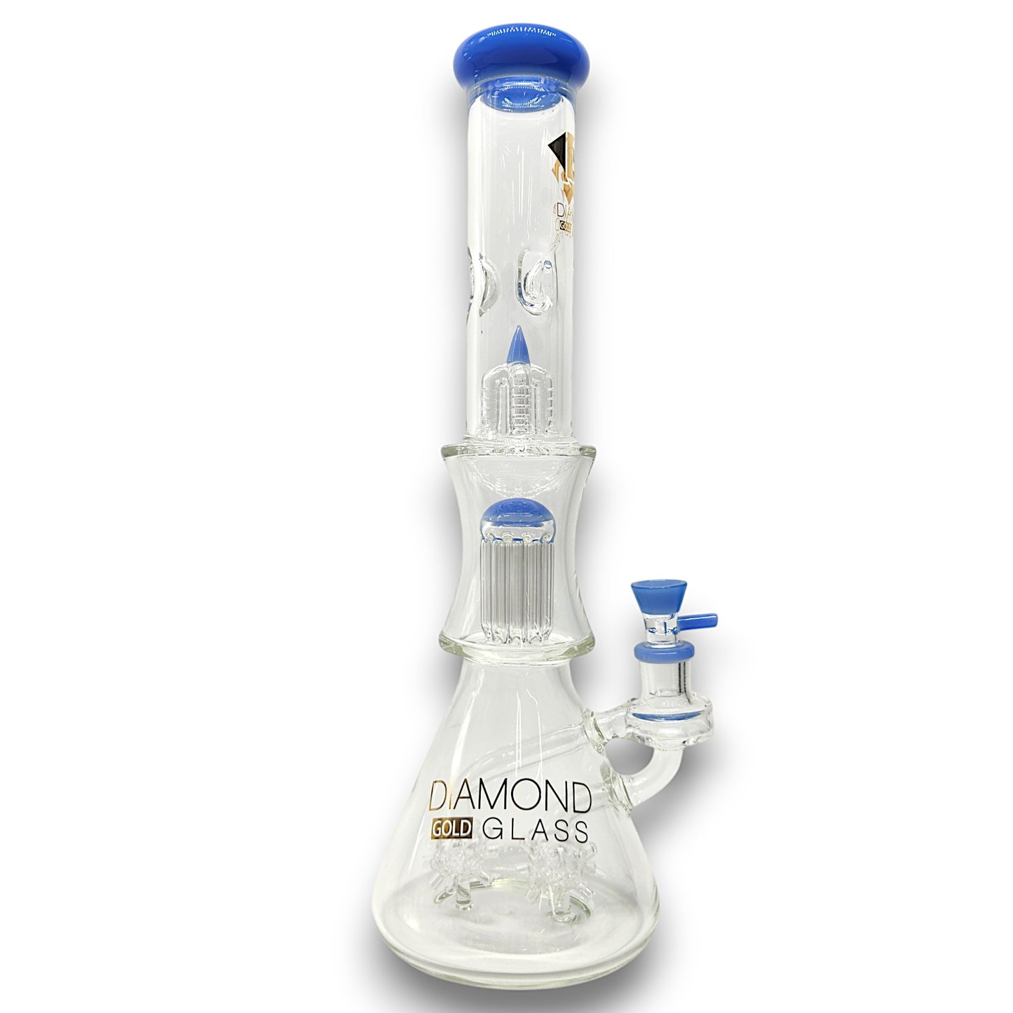 17" Diamond Glass Tree Sprinkler Percolator Beaker Bong