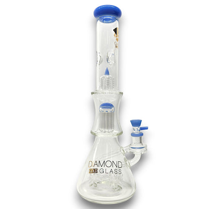 17" Diamond Glass Tree Sprinkler Percolator Beaker Bong