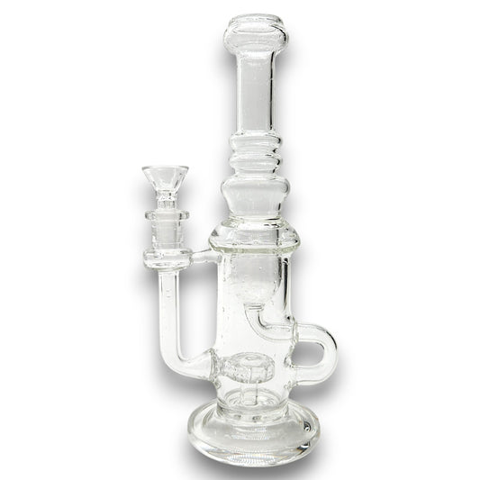 10" Special 20 Circ Perc Vortex Recycler Straight Body Bong