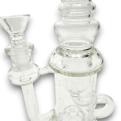 10" Special 20 Circ Perc Vortex Recycler Straight Body Bong