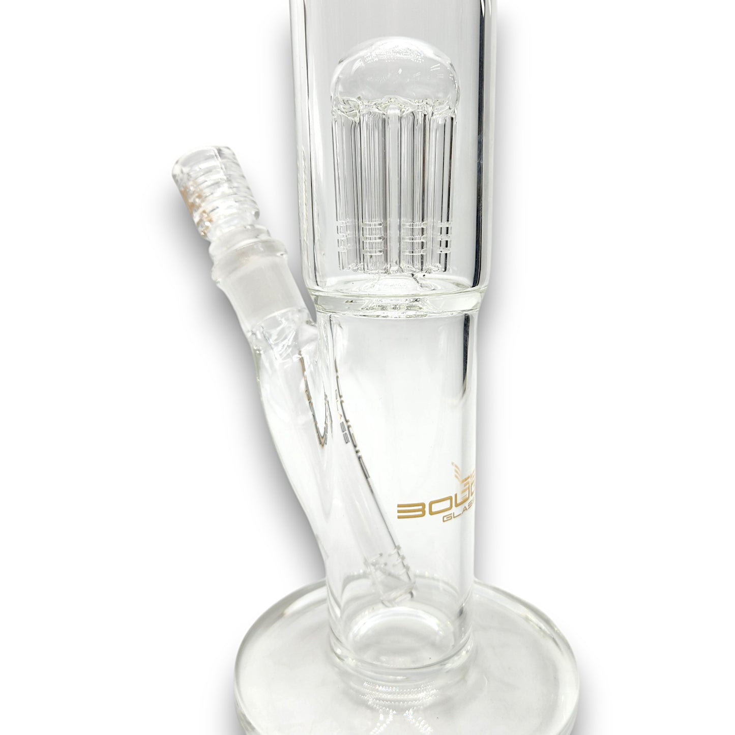 15" Bougie Glass Tree Perc Straight Tube Bong