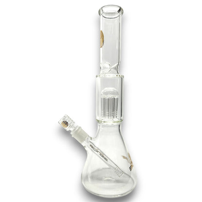 15" Bougie Glass Tree Perc Beaker Tube Bong