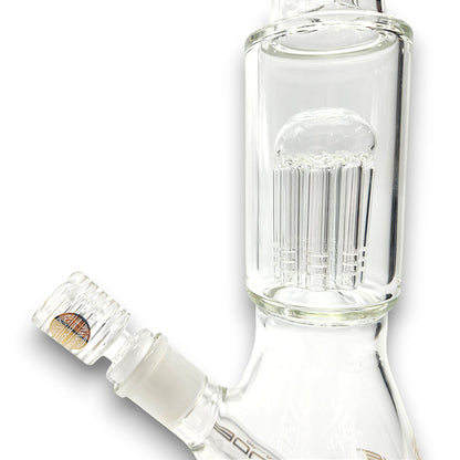 15" Bougie Glass Tree Perc Beaker Tube Bong