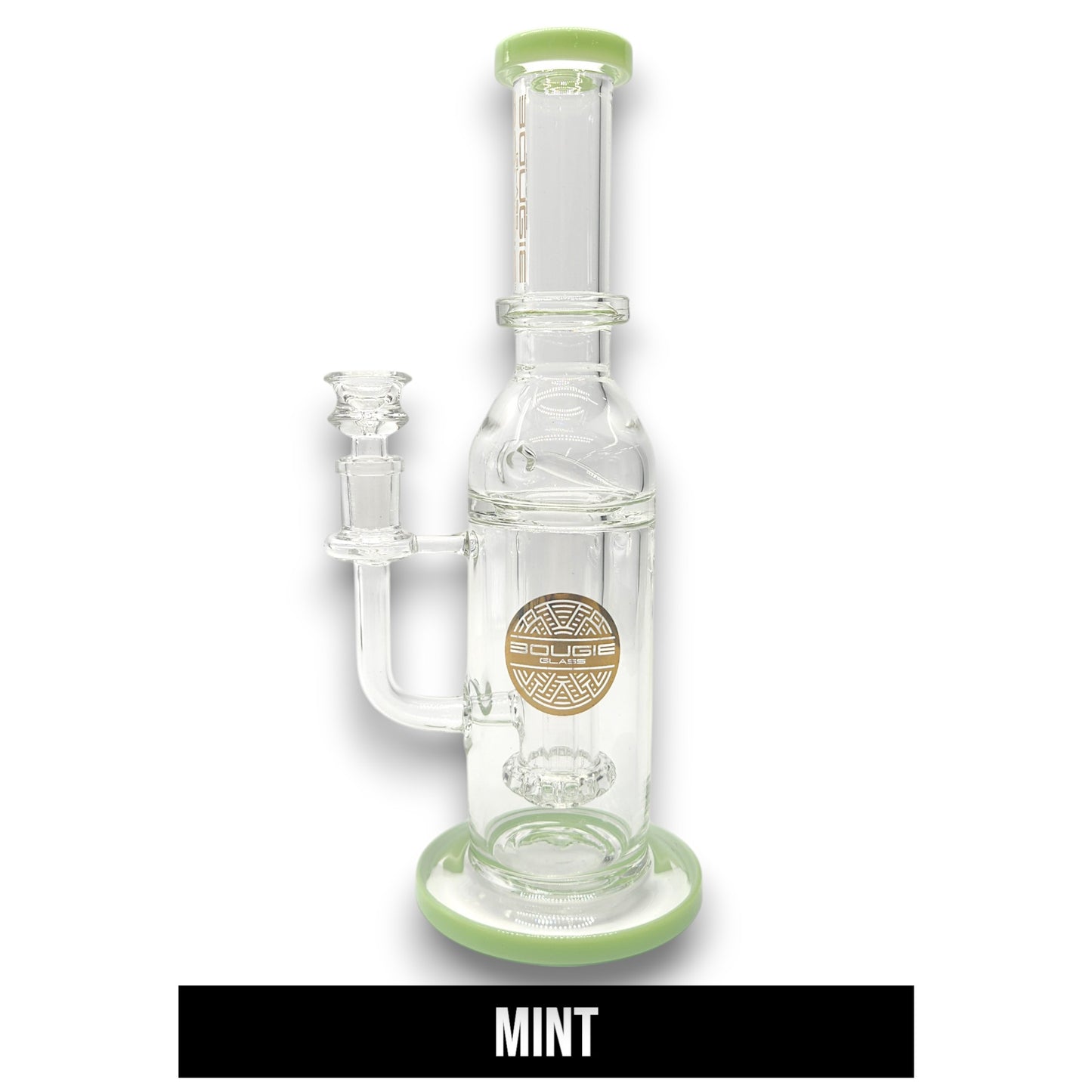 12" Bougie Glass Showerhead Perc Recycler Bong