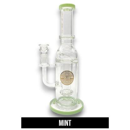 12" Bougie Glass Showerhead Perc Recycler Bong