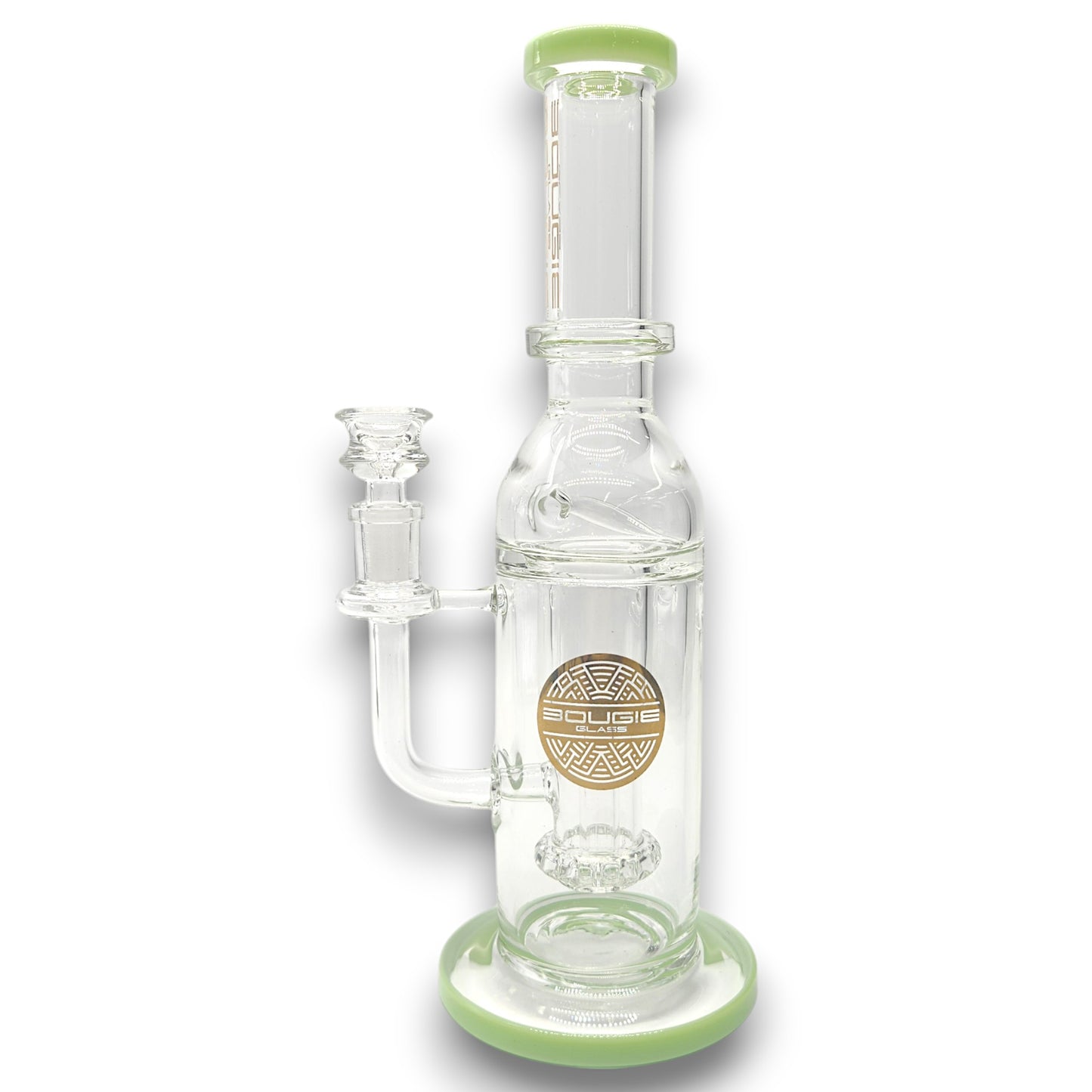 12" Bougie Glass Showerhead Perc Recycler Bong