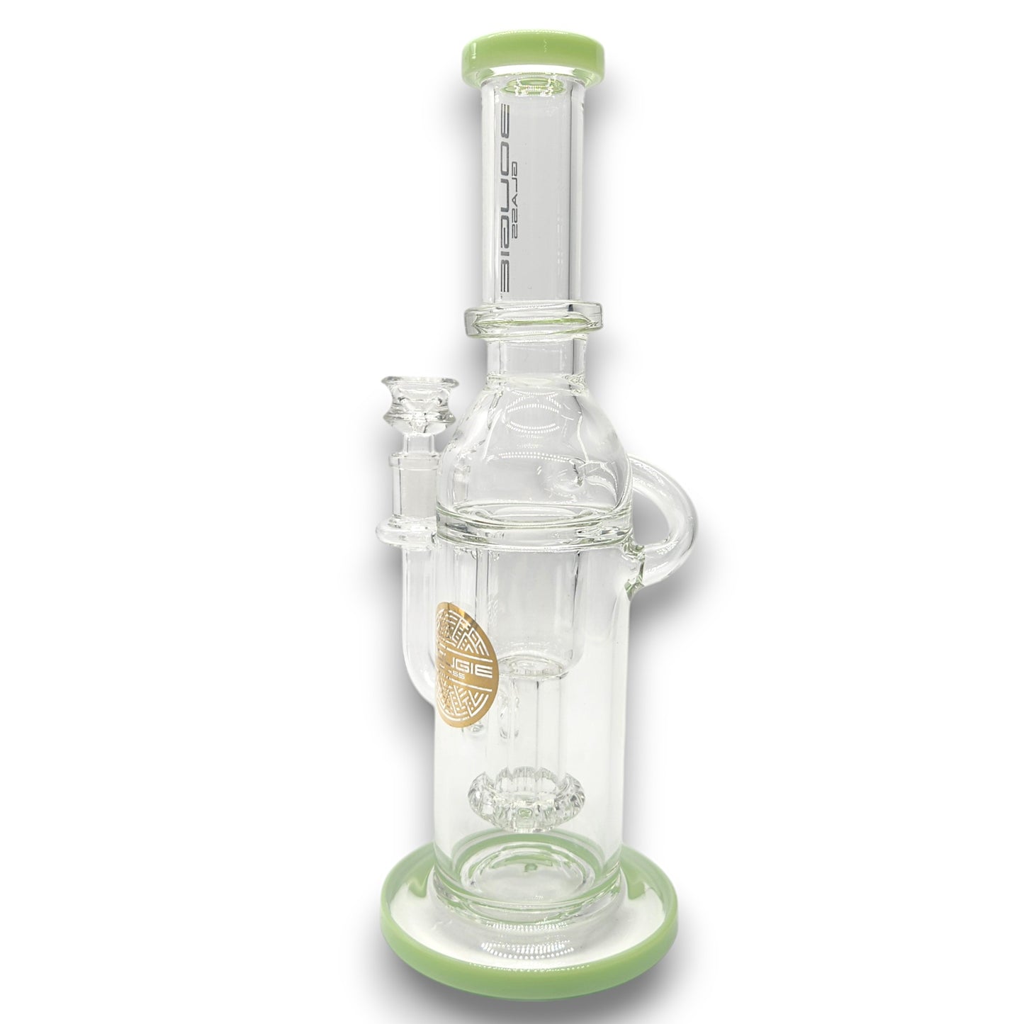 12" Bougie Glass Showerhead Perc Recycler Bong