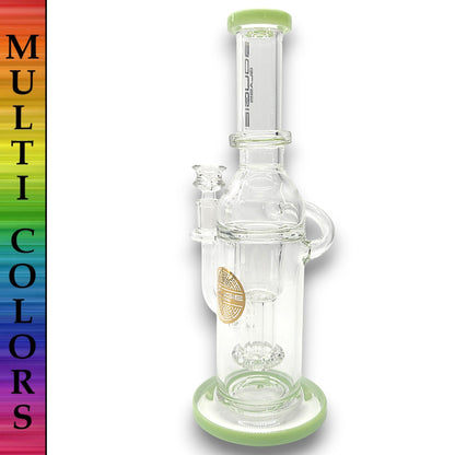 12" Bougie Glass Showerhead Perc Recycler Bong