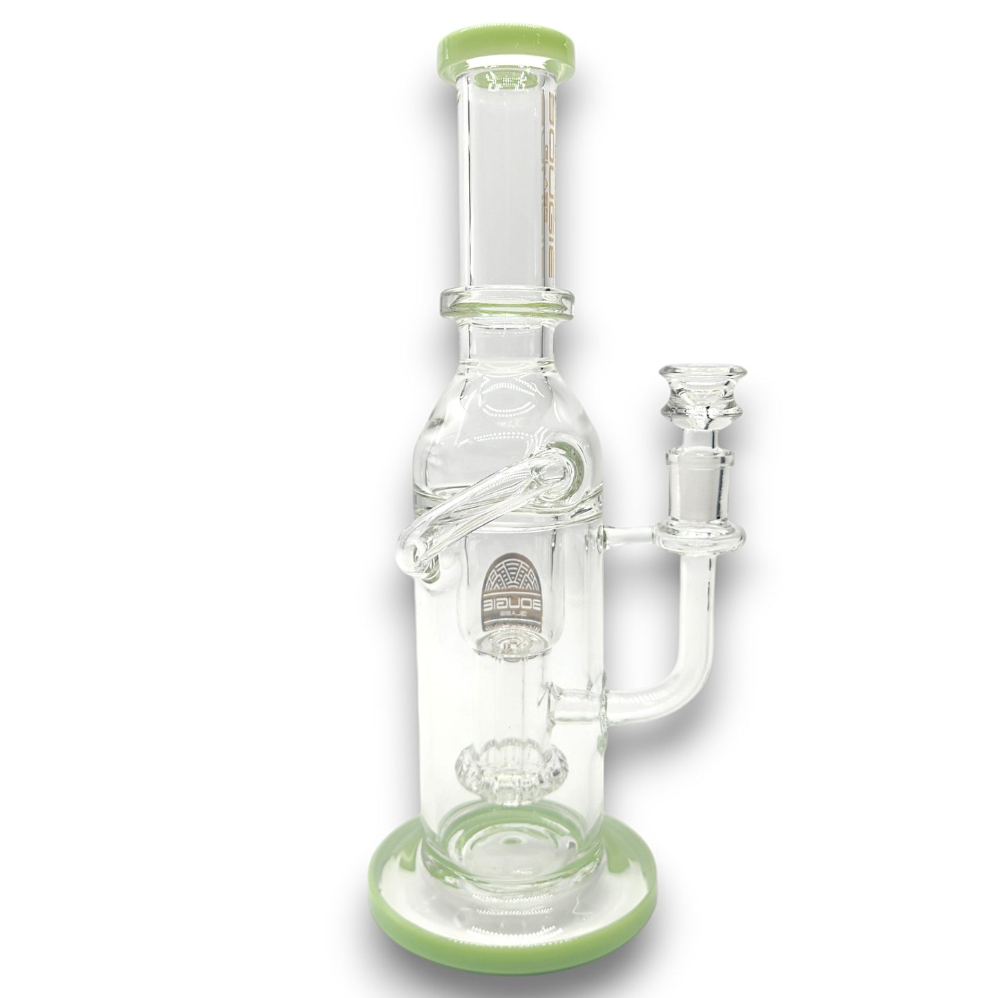 12" Bougie Glass Showerhead Perc Recycler Bong