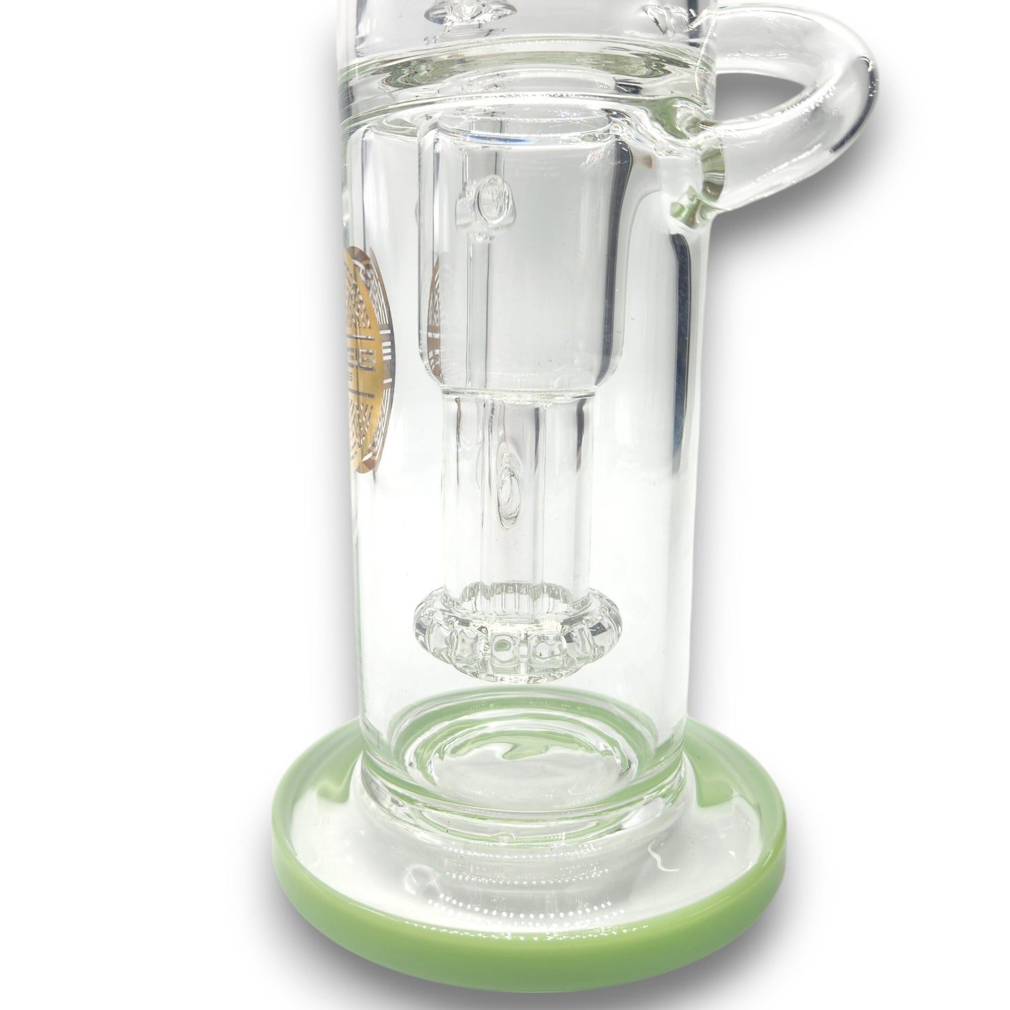 12" Bougie Glass Showerhead Perc Recycler Bong