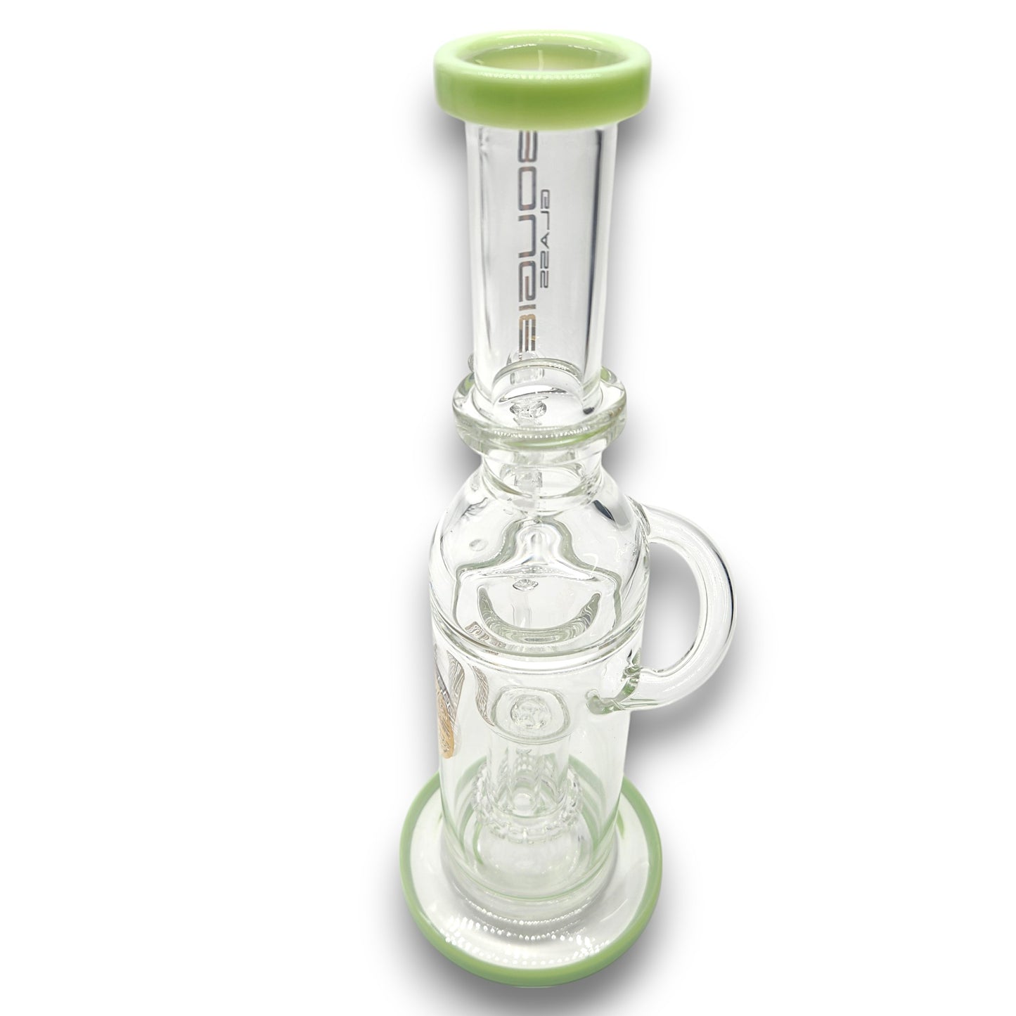 12" Bougie Glass Showerhead Perc Recycler Bong