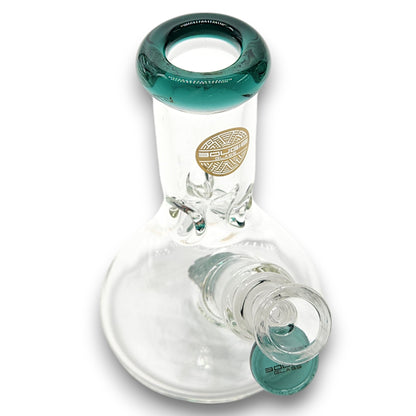 6" Bougie Glass Short Stubby Beaker Bong