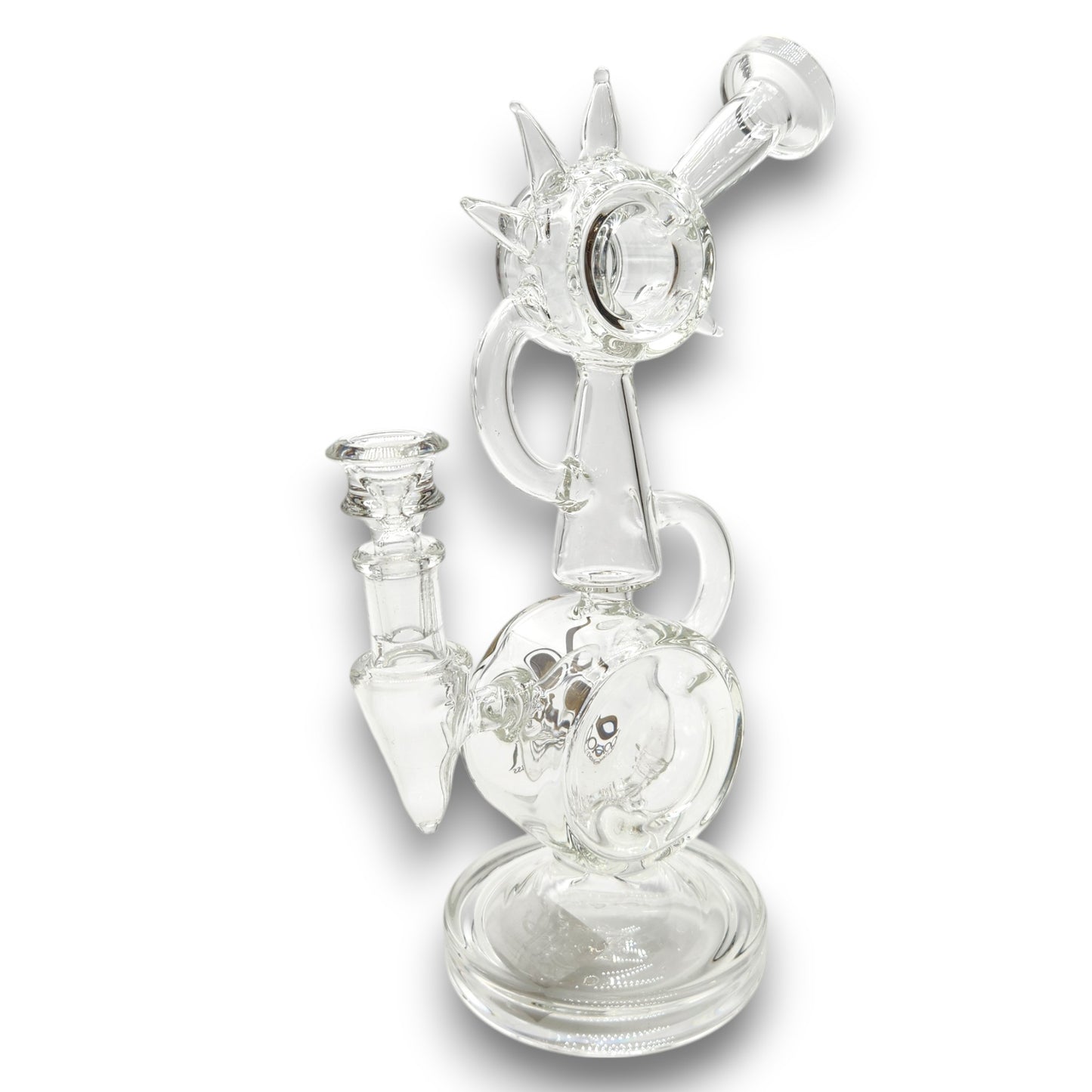 11" Lookah Spiked Recycler Disc Percolator Bong