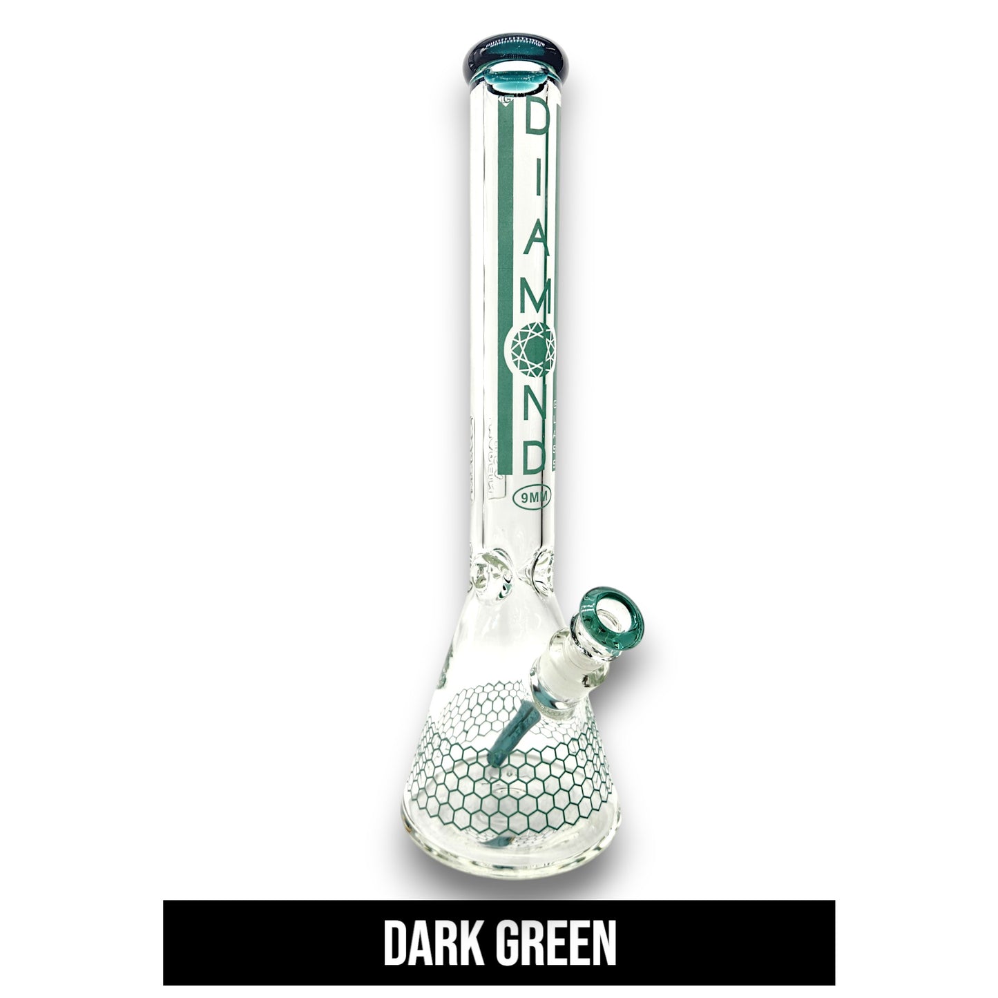 18" Diamond 9mm Heavy Duty Beaker Bong