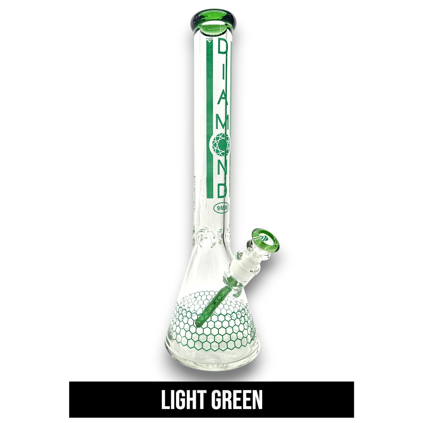 18" Diamond 9mm Heavy Duty Beaker Bong