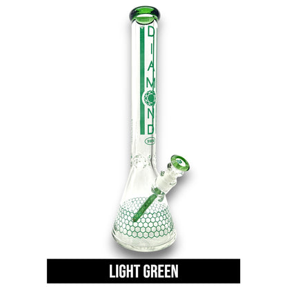 18" Diamond 9mm Heavy Duty Beaker Bong