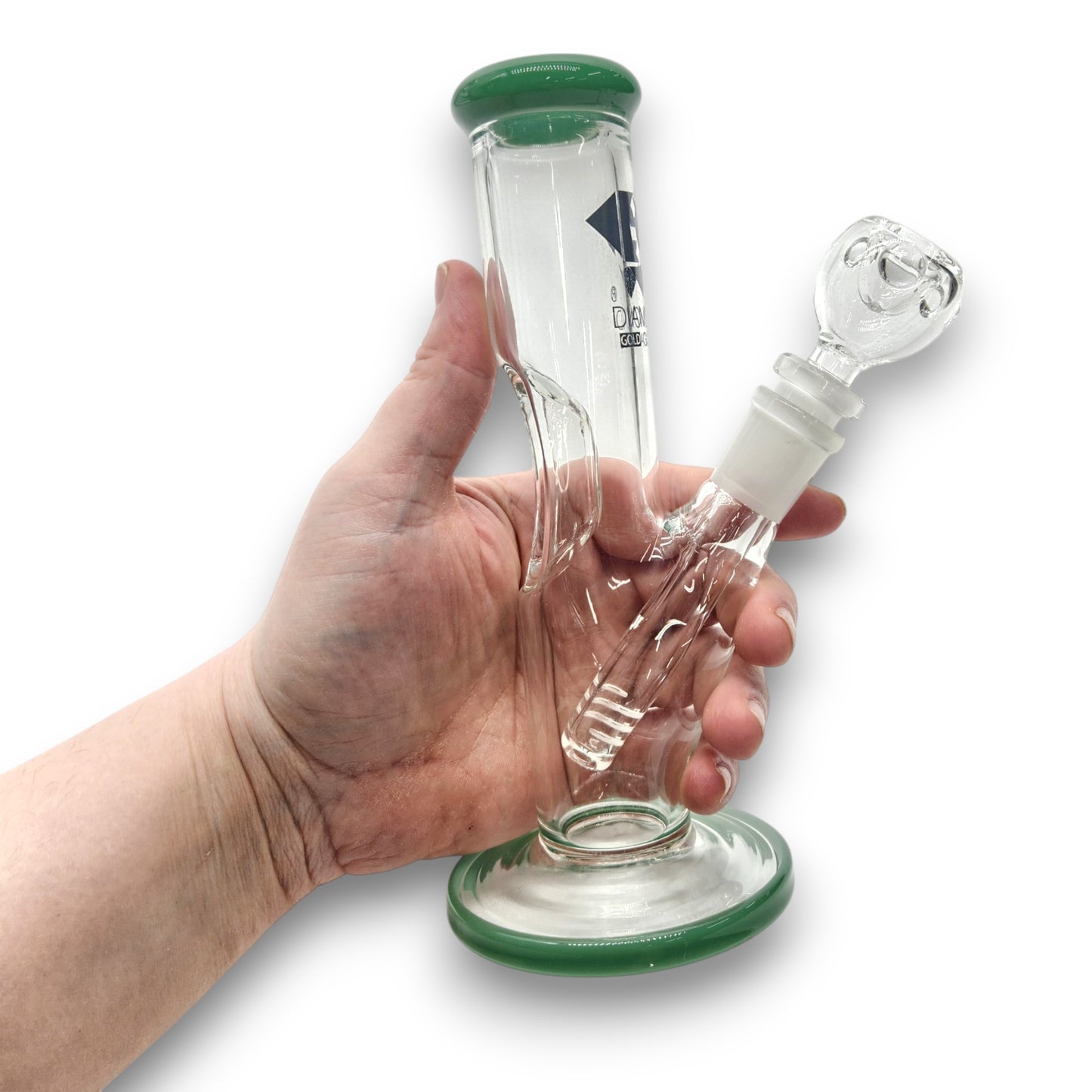 8" Diamond Straight Tube Bong