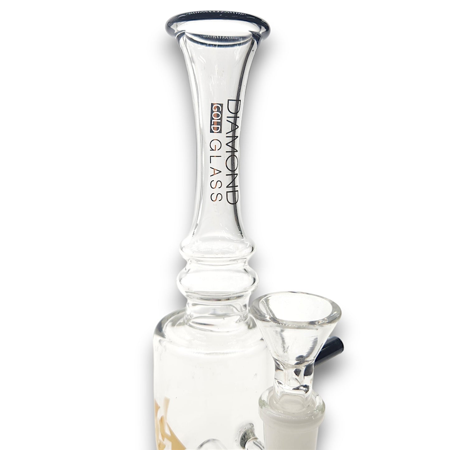 9" Diamond Spigot Stem Perc Straight Beaker Bong