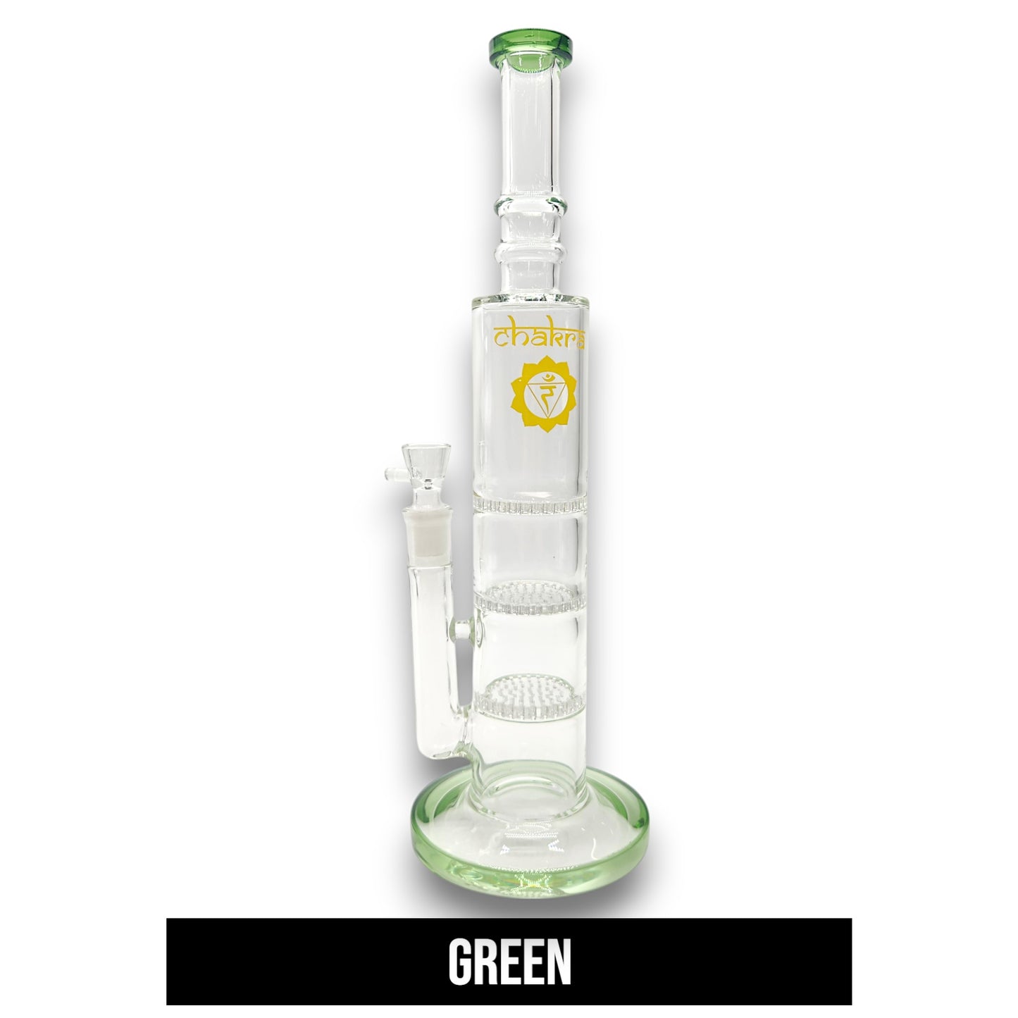 13" Chakra Triple Honeycomb Perc Barrel Bong