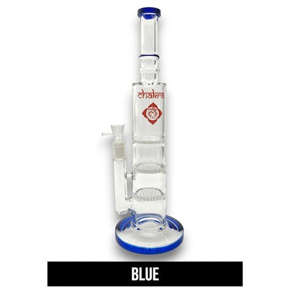 13" Chakra Triple Honeycomb Perc Barrel Bong