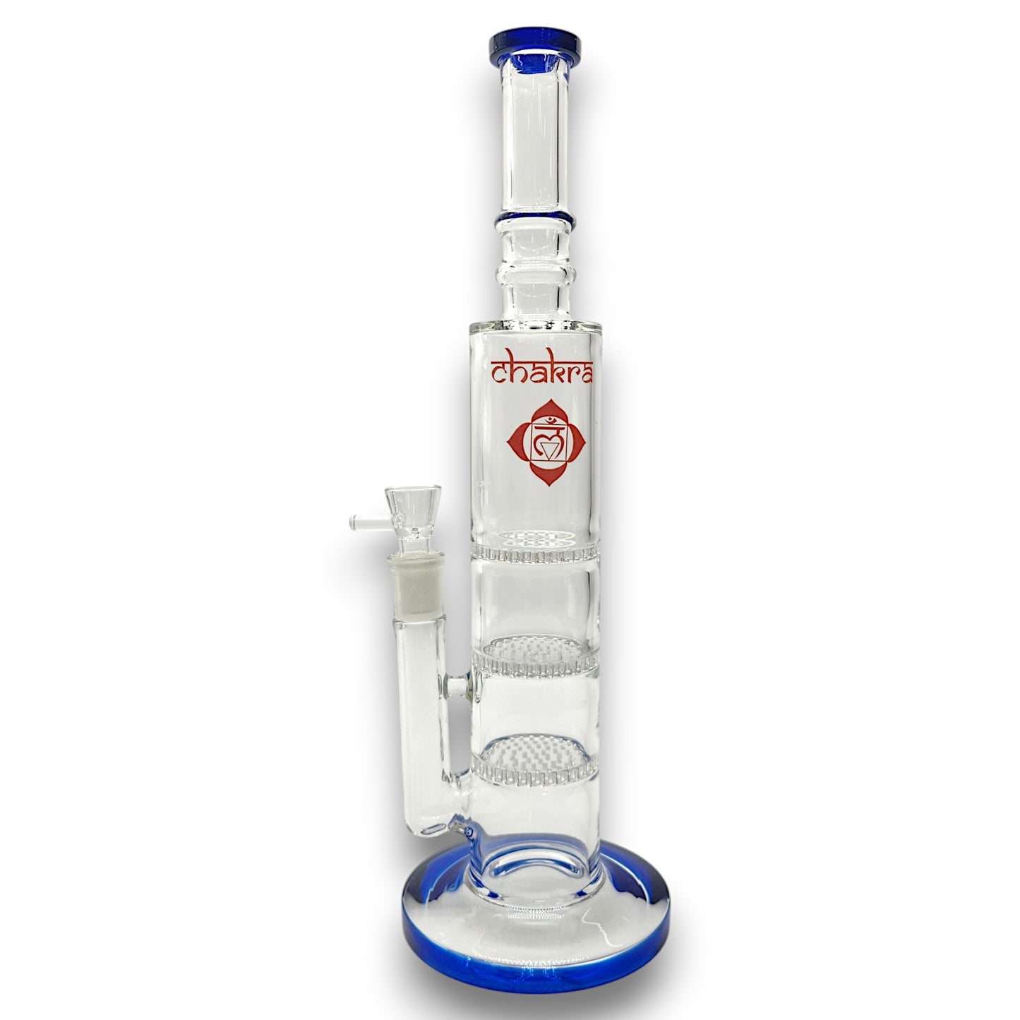 13" Chakra Triple Honeycomb Perc Barrel Bong