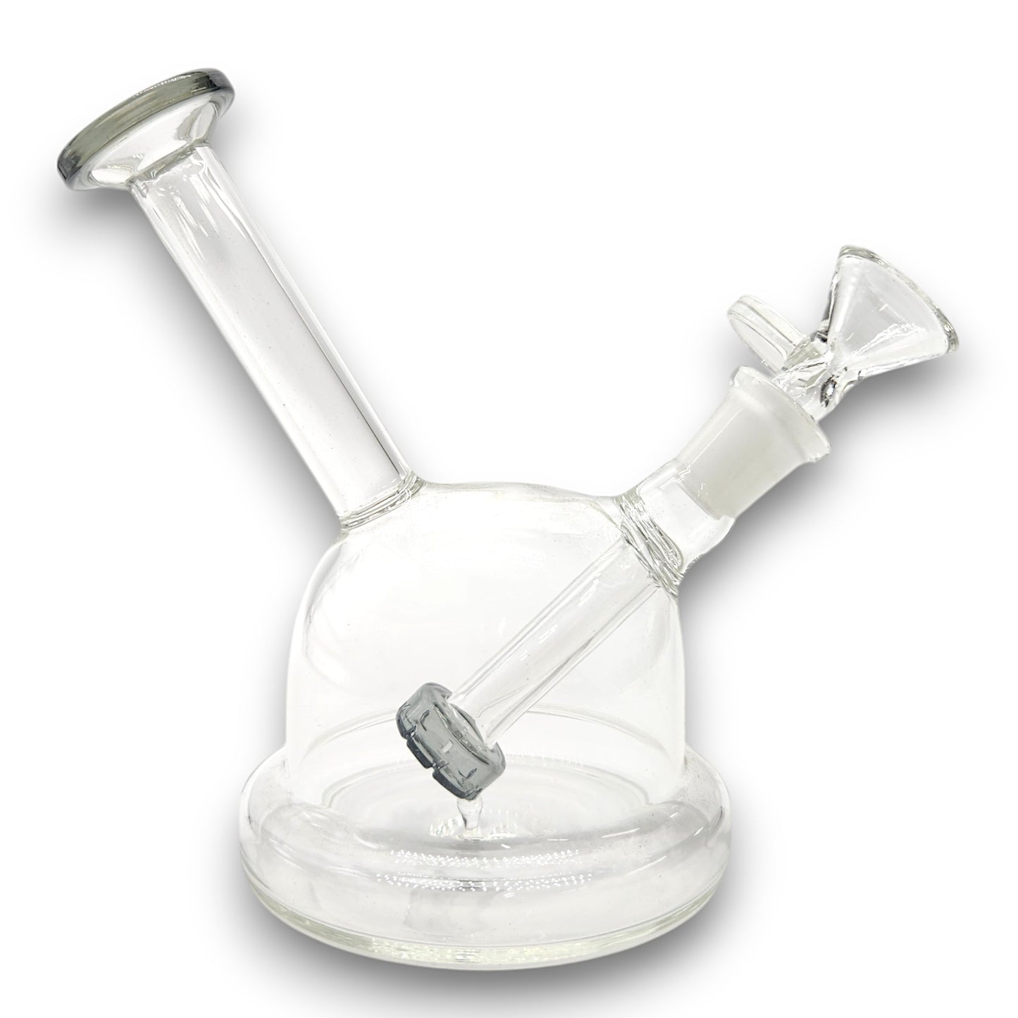 6" Diamond Glass Lux Globe Bubbler Bong