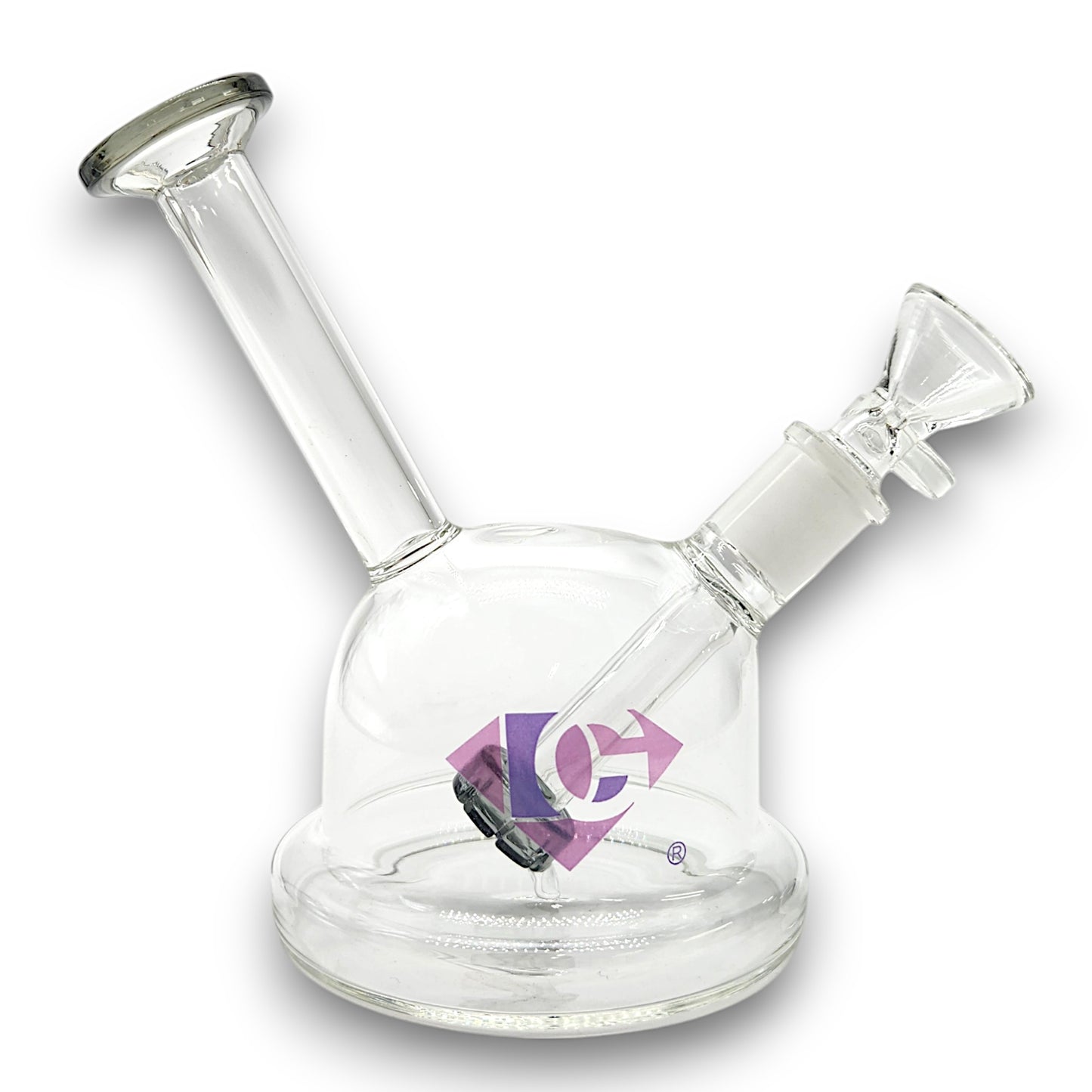 6" Diamond Glass Lux Globe Bubbler Bong