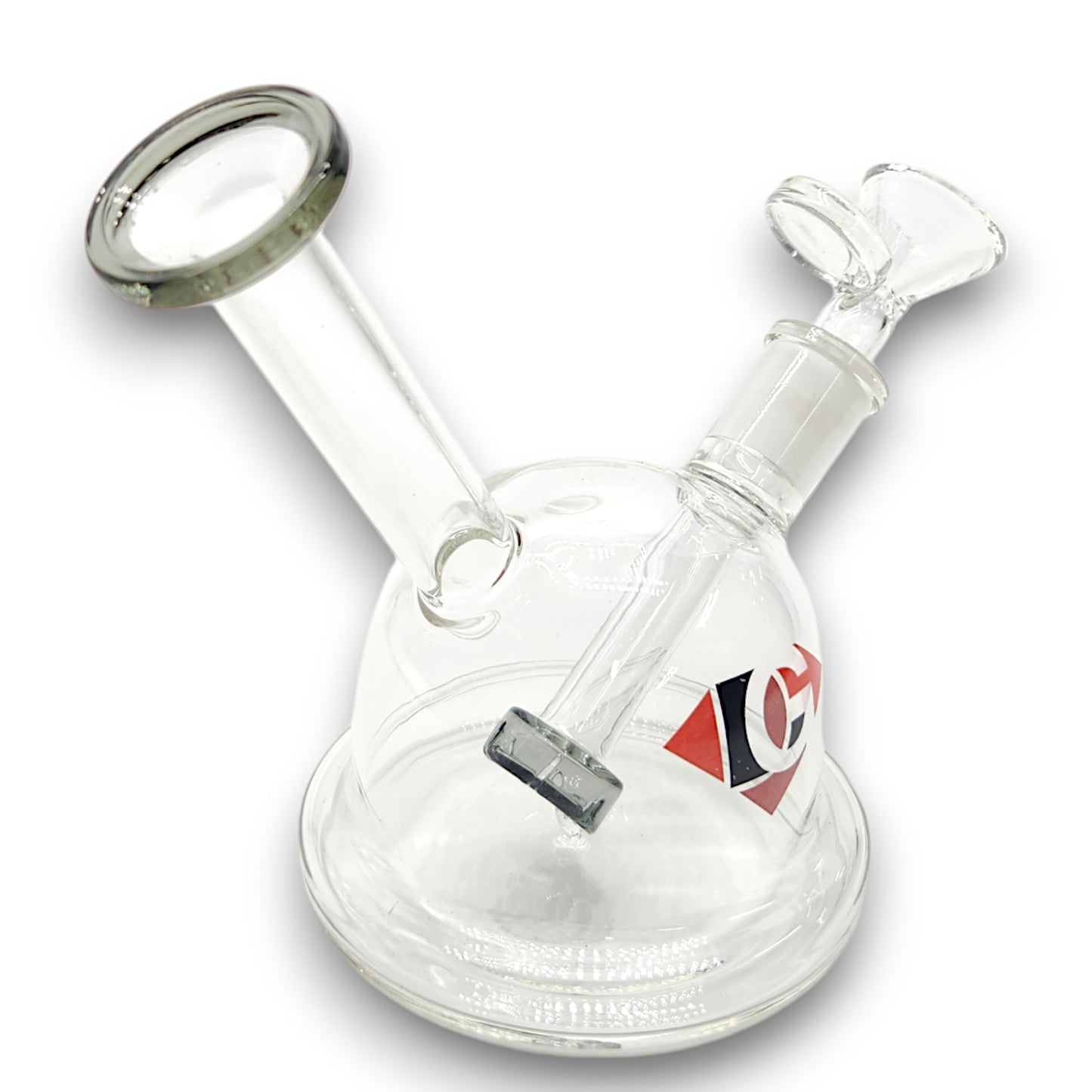 6" Diamond Glass Lux Globe Bubbler Bong