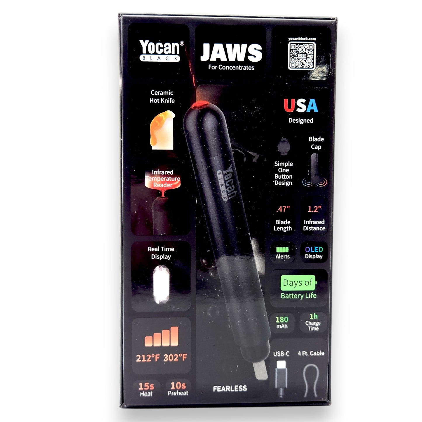 Yocan Black Jaws Hot Knife and Thermometer