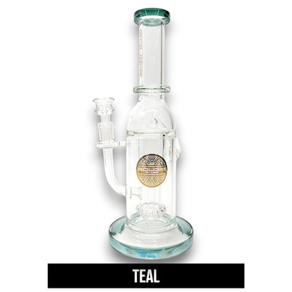 12" Bougie Glass Showerhead Perc Recycler Bong